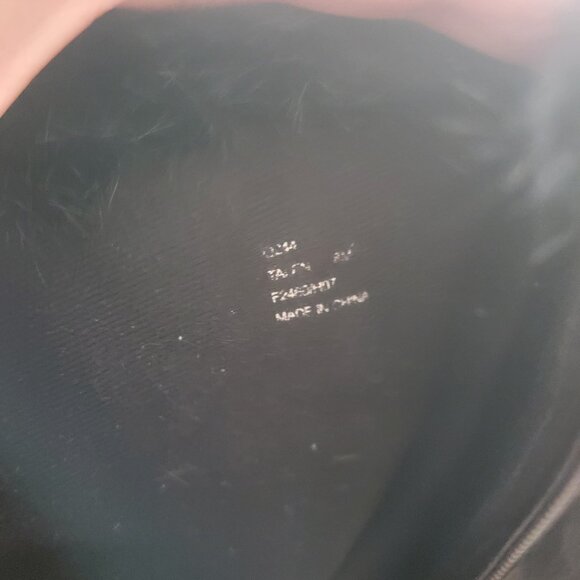 Coach Talen Womens Black Leather Quilted Winter Boots Zip Up Faux Fur Q244 - Picture 13 of 14